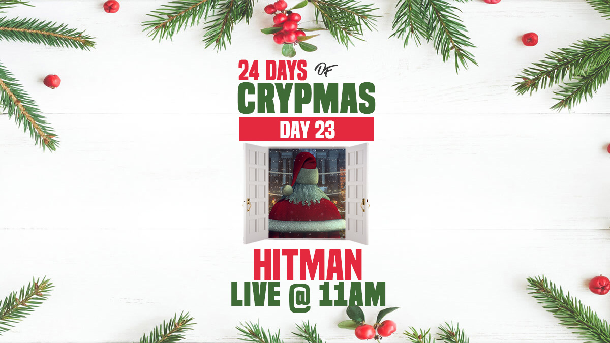 crryypto's tweet image. 24 DAYS OF CRYPMAS 🎁 | DAY 23

The penultimate stream of Crypmas, I'm finally taking a stealthy approach in HITMAN Holiday Hoarders!

LIVE @ 11AM GMT