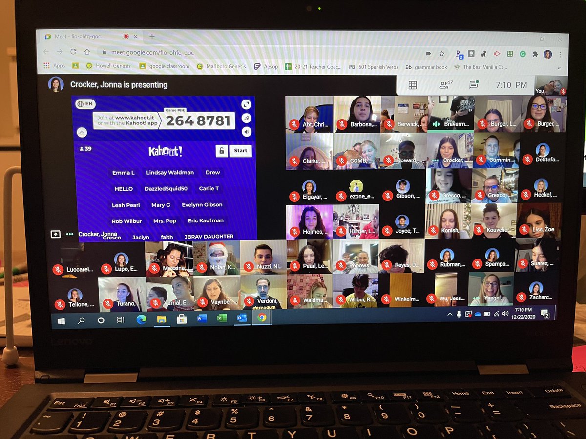 What an amazing turnout for our first ever Virtual Kahoot Game Night! Thanks for participating! ❄️ <a href="/BravermanHHS/">Jeremy Braverman-Howell HS Principal</a>