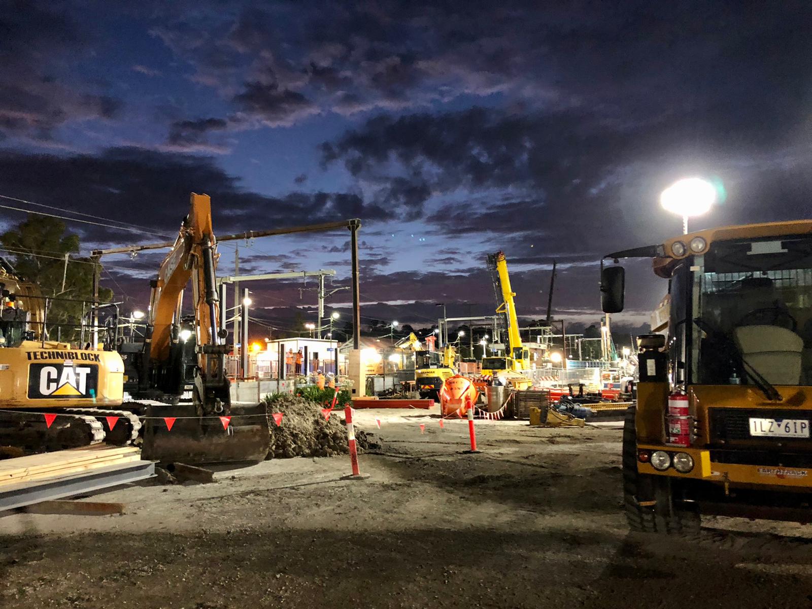 Level Crossing Removal Project We Ve Been Working Night And Day To Dig The Foundations For The New Rail Bridges Over Manchester Road And Maroondah Highway The Manchester Road And