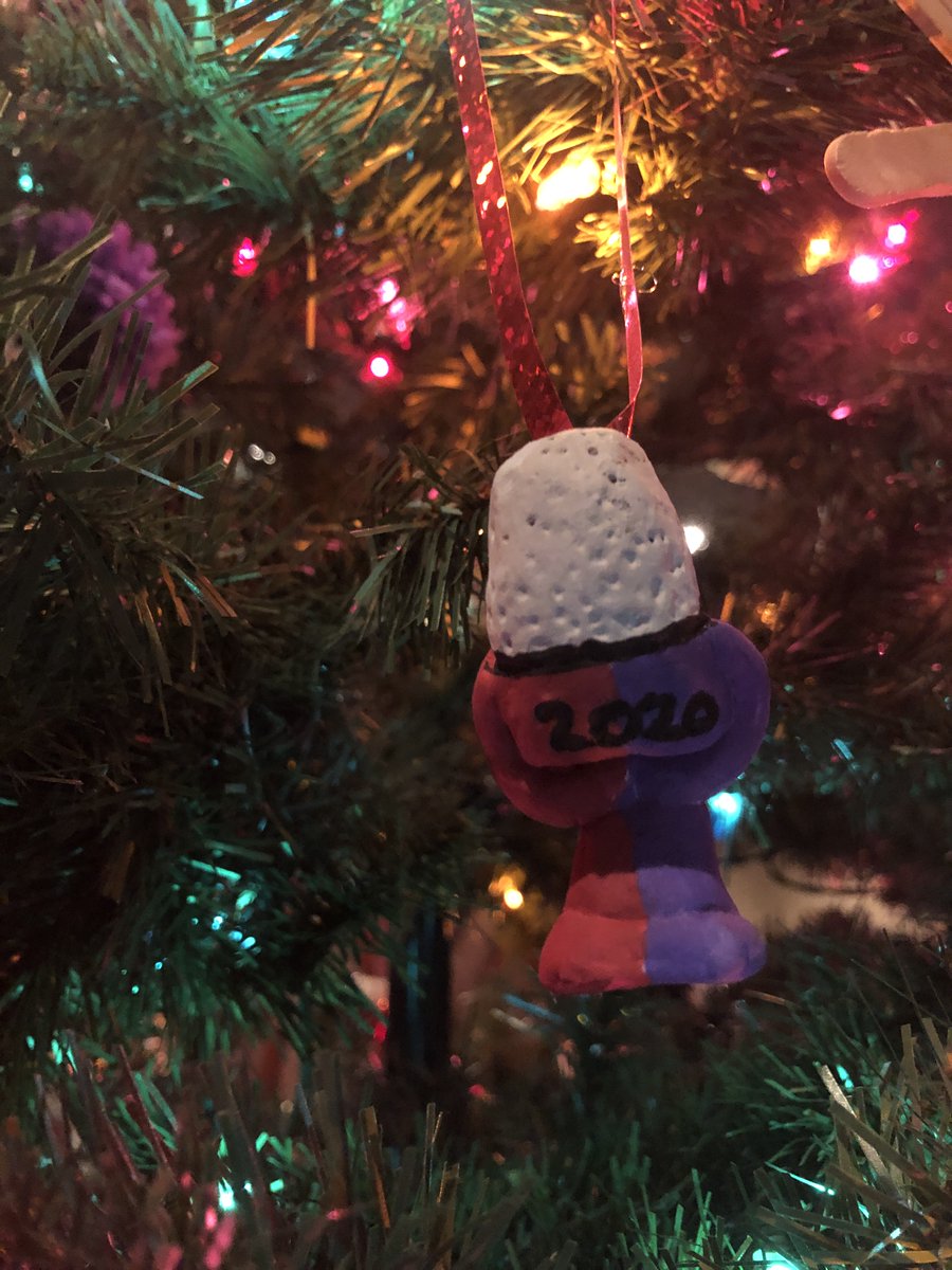 BreakingOutPod's tweet photo. Bri made a salt dough podcast mic ornament in #BOOBI colors that we thought you should be aware of. Happy holidays! If you're inclined to give us a gift, we'd love a free subscribe on https://t.co/Q1QdMqelPk and a free 5 star written review on https://t.co/2FfFH17x88 (iTunes)💜♥️ https://t.co/NC7WrkXtbv