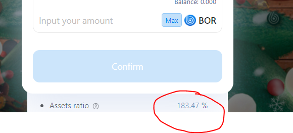 This means that the collateralization ratio is anywhere from 100% to 200% backing each oToken on Ethereum which gives the user confidence that the value is well and truly backed. Currently it stands at 183.47% collateralization for  $oBTC