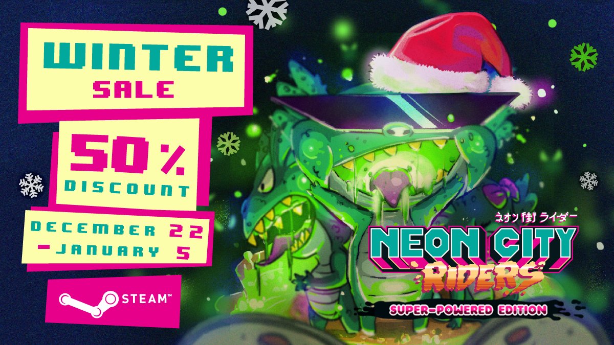 If you are feeling cold on a christmas night, why not buy a #Patobox to keep you warm? And adorn your tree with the #NeonCityRiders lights ~ 

Get them at big discounts! Starting today and ending January 5th!