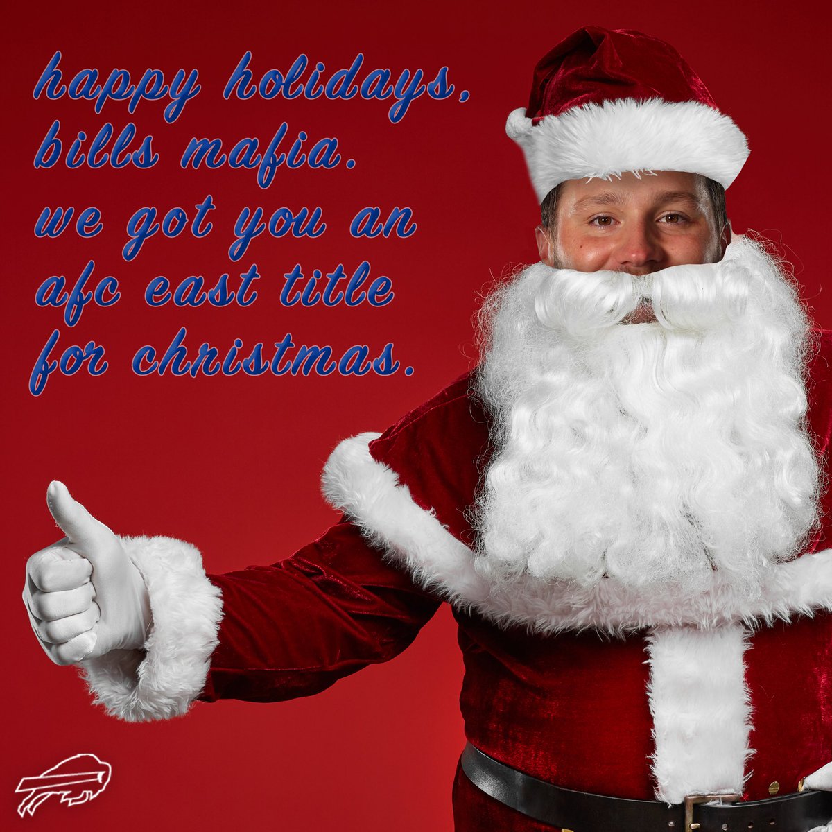 BuffaloBills's tweet photo. Season's Greetings! π
2020 Buffalo Bills Holiday Cards: https://t.co/Z5v8WgxhUo https://t.co/YCGOah5U8w