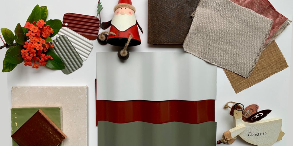 COLORBONDsteel's tweet photo. Our whimsical #COLORBONDxmas #Flatlay inspired by the colours of our Australian landscape.
Featuring #COLORBONDsteel #SurmistMatt #ManorRed #Mangrove
Have a wonderful and safe Christmas and thank you so much to everyone who has shared their wonderful builds and projects with us. https://t.co/RlcJnivlJV