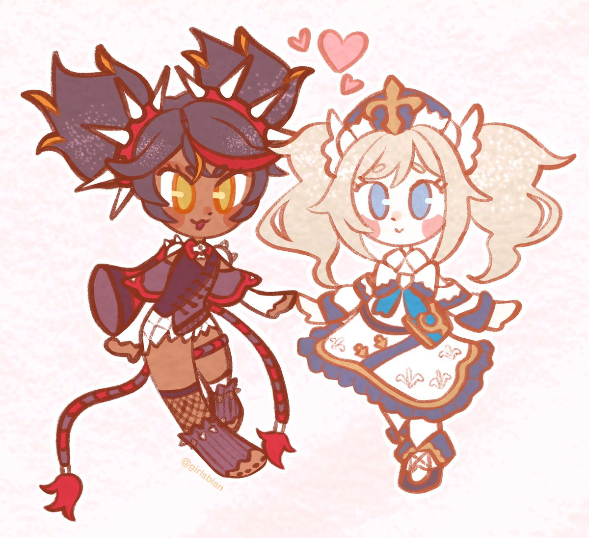 centaurware's tweet image. 💞i can't wait for barbara and xinyan to meet and fall in love in 1.2!!! 💞 #GenshinImpact #原神