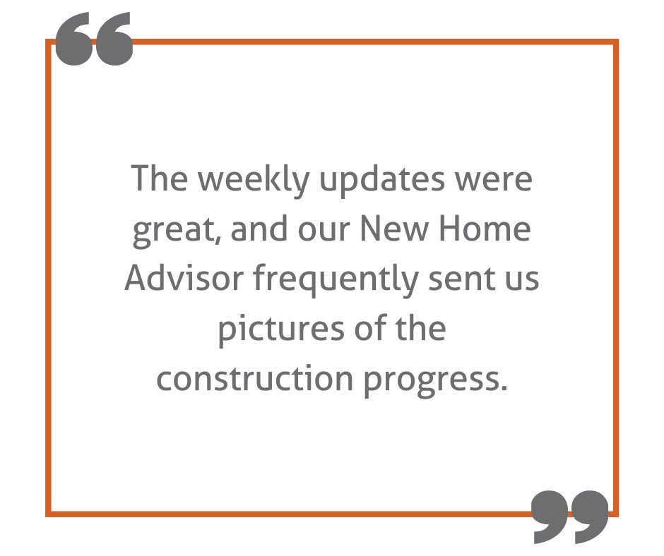 From beginning to end, our New Home Advisors are there for you every step of the way. #TestimonialTuesday