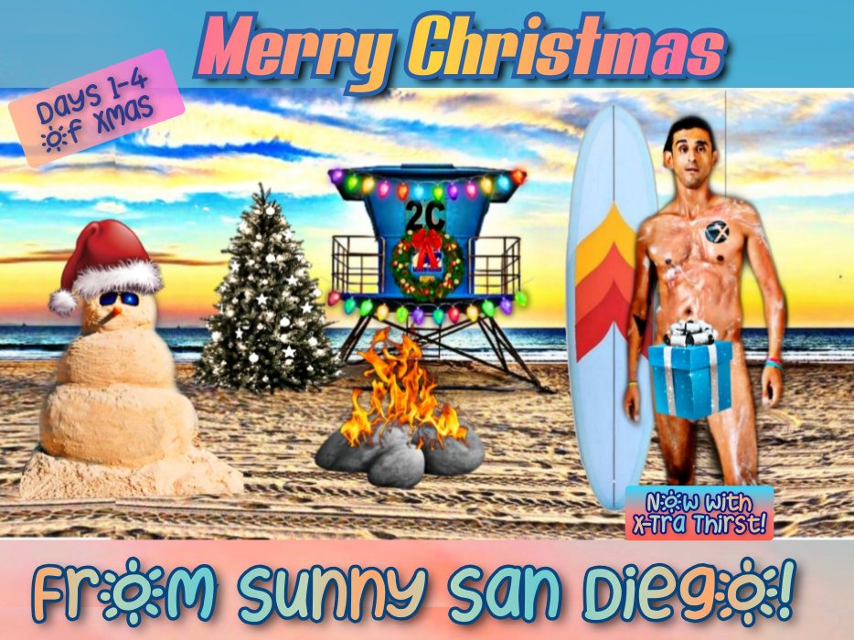 #merrychristmas 🎄❤️🎁🌴🌈🌞⛱️🌊 #sandiego #sandiegochristmas  #sunnydecember