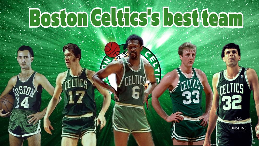 Boston Celtics's best team :Bob Cousy (PG),John Havlicek (SG),Bill Russell (C), Larry Bird (SF), Kevin McHale (PF)

#bobcousy #billrussell #larrybird #kevinmchale #johnhavlicek #bestteam #nba #bostonceltics #centre #smallfoward https://t.co/id4M4lG8J0