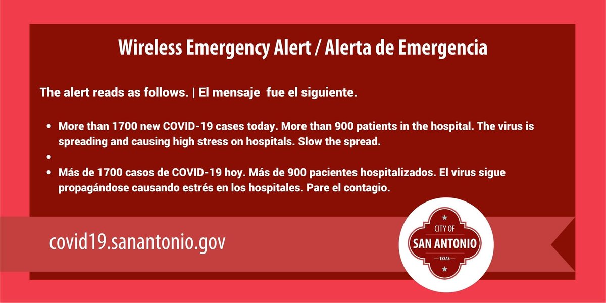 COSAGOV's tweet photo. #SanAntonio is reporting a record high number of COVID-19 cases. Protect yourself and others by staying home, wearing a mask when you can’t and social distancing. Please slow the spread ahead of the holidays. https://t.co/Dl7weOjoyv https://t.co/UF1FVqc4k2