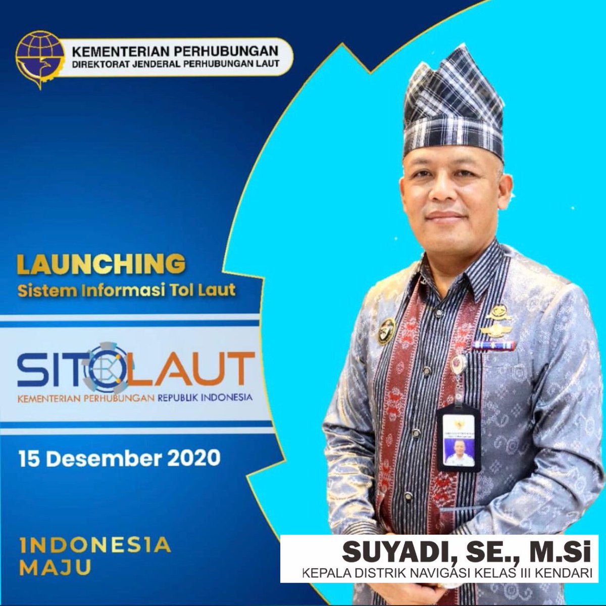 DistrikKendari's tweet photo. #KawanLaut , Selasa 15 Desember 2020 Distrik Navigasi Kelas III Kendari mengikuti Launching Aplikasi SITOLAUT melalui zoom dan streaming Youtube pukul 13.00 WIB s/d 14.00 WIB oleh Kementerian Perhubungan yang dihadiri langsung oleh Menteri Perhubungan Bapak Budi Karya Sumadi. https://t.co/848cEtwUO9