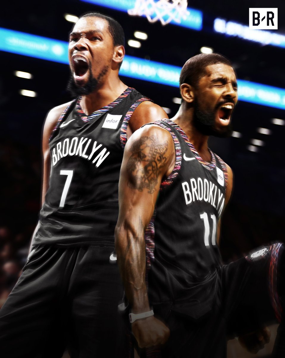 kd and kyrie to the nets