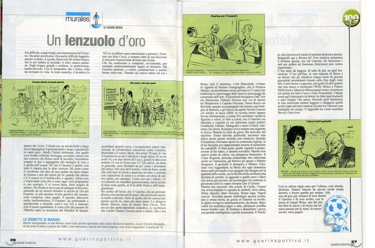 Frank201410's tweet photo. #ritaglidistampa
@GuerinSportivo #febbraio2012
#GianniMura era inarrivabile quando metteva assieme frammenti di quotidianità del bel tempo che fu. Qui ci sono passaggi strepitosi.
@pazzoperrep @giusmo1 @SentieroDigital
@PiervittorioM @aligip @matteopinci
@ancarot @per_pazzo https://t.co/zWKZNcQPcg