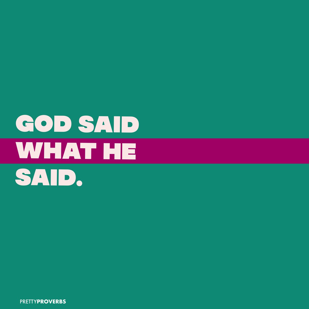 PrettyProverbs's tweet photo. His Word is true, sound, and consistent. And on that note, Jesus is the same yesterday, today, and forever.
#PrettyProverbs https://t.co/WmImbXNht7