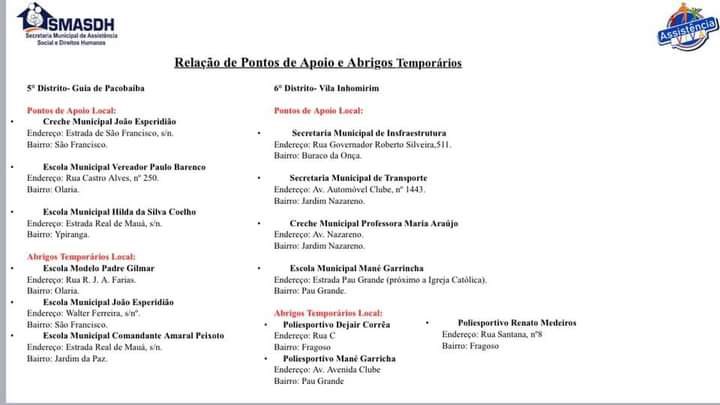 alexmorenos7's tweet image. UTILIDADE PÚBLICA PARA QUEM ESTÁ PRECISANDO DE ABRIGO POR CAUSA DOS ALAGAMENTOS !!!! #help #mage #imbarie