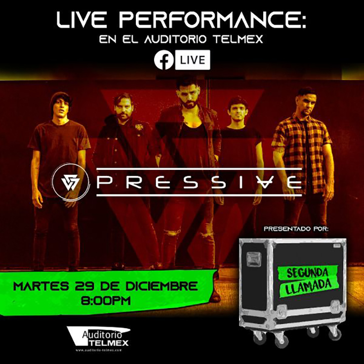 Popkinema's tweet photo. 🎶 #Música | La banda tapatía #Pressive presentará su Live Performance el próximo 29 de diciembre en vivo en el Auditorio Telmex, uno de los auditorios mas prestigiados del país https://t.co/eQXfLfCAbf