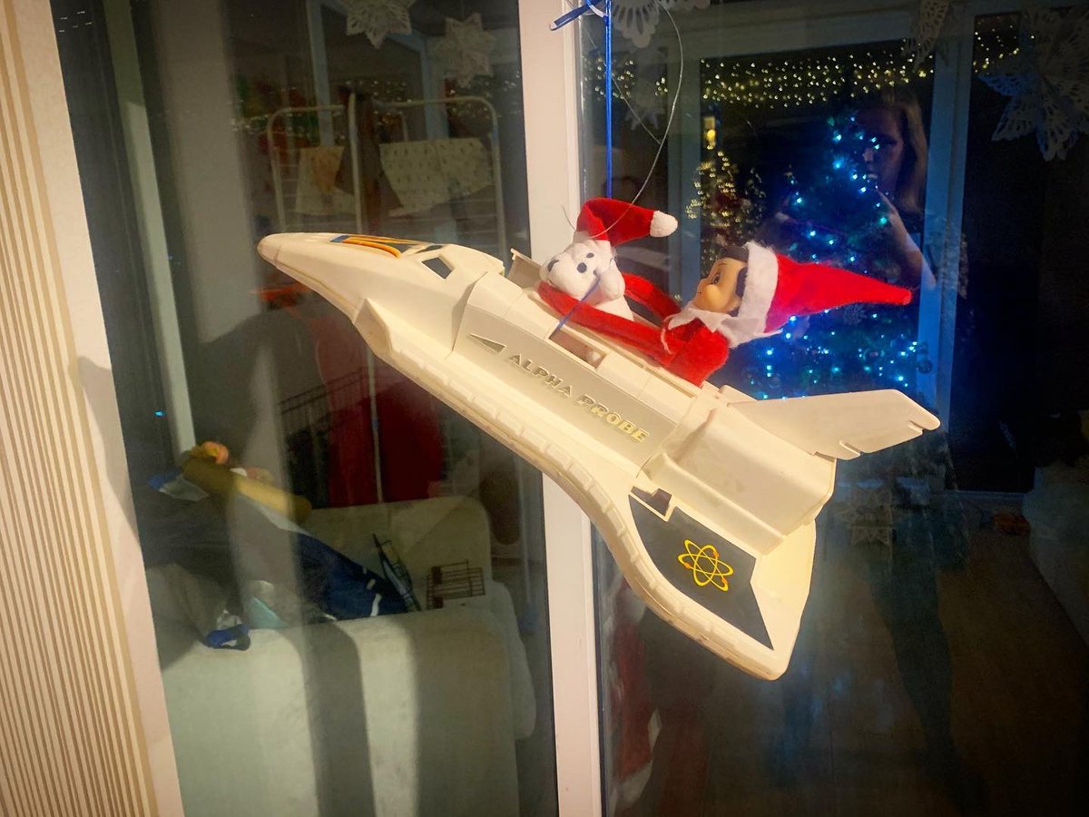 Bethan_Southern's tweet photo. Who had this rocket growing up?! #alphaprobe #elfontheshelf https://t.co/bnIJhNfIFM