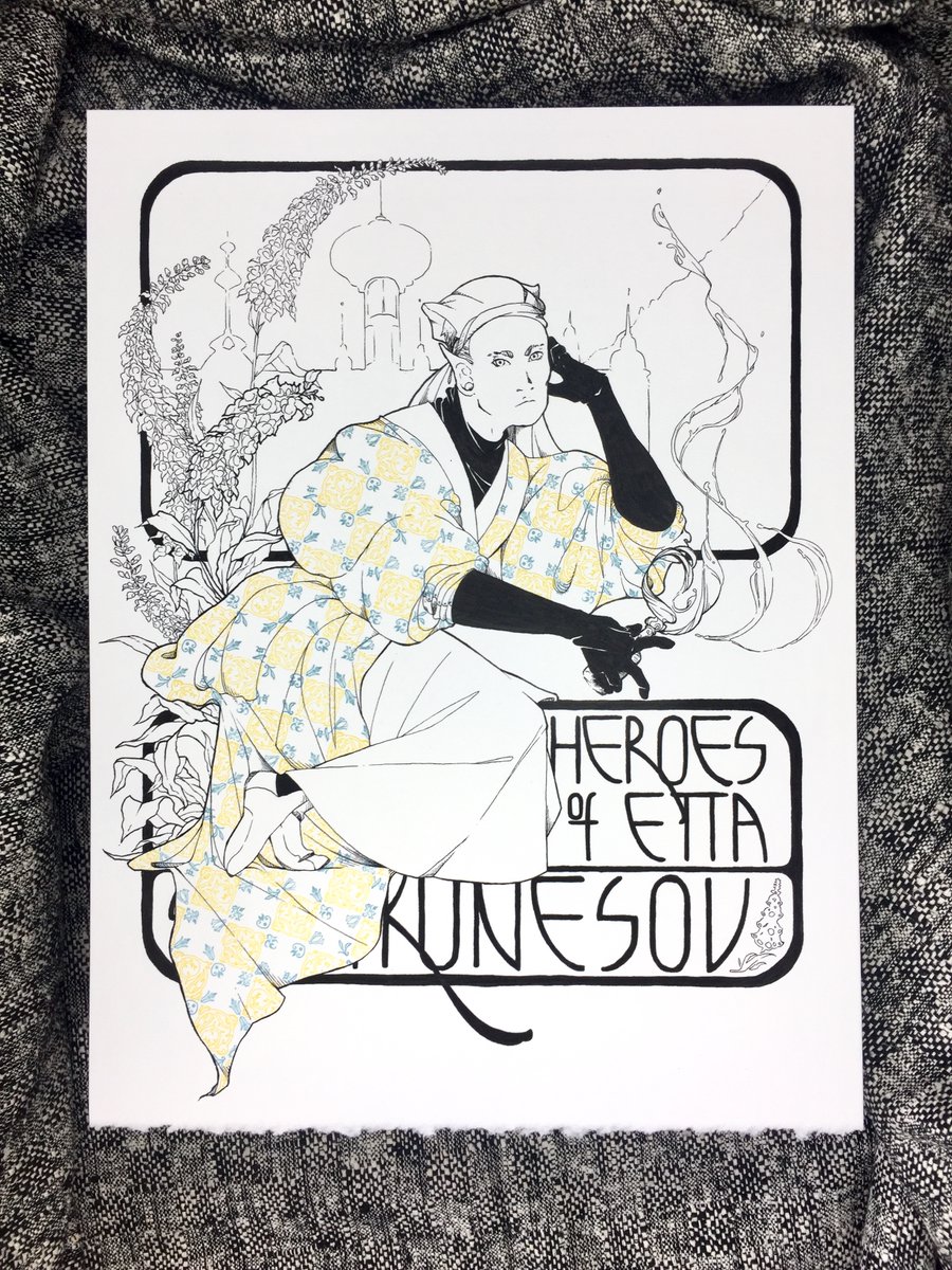 cyclesprefect's tweet photo. MY GARBAGE DND BOY, [spoilers redacted] Kunesov. i love him, he’s terrible, someday he'll be confronted with the consequences of all the things he thought he’d gotten away with and i am SO excited.

#letterpress #letterpressprinting #handsettype #leadtype https://t.co/QiKxpdG2AA