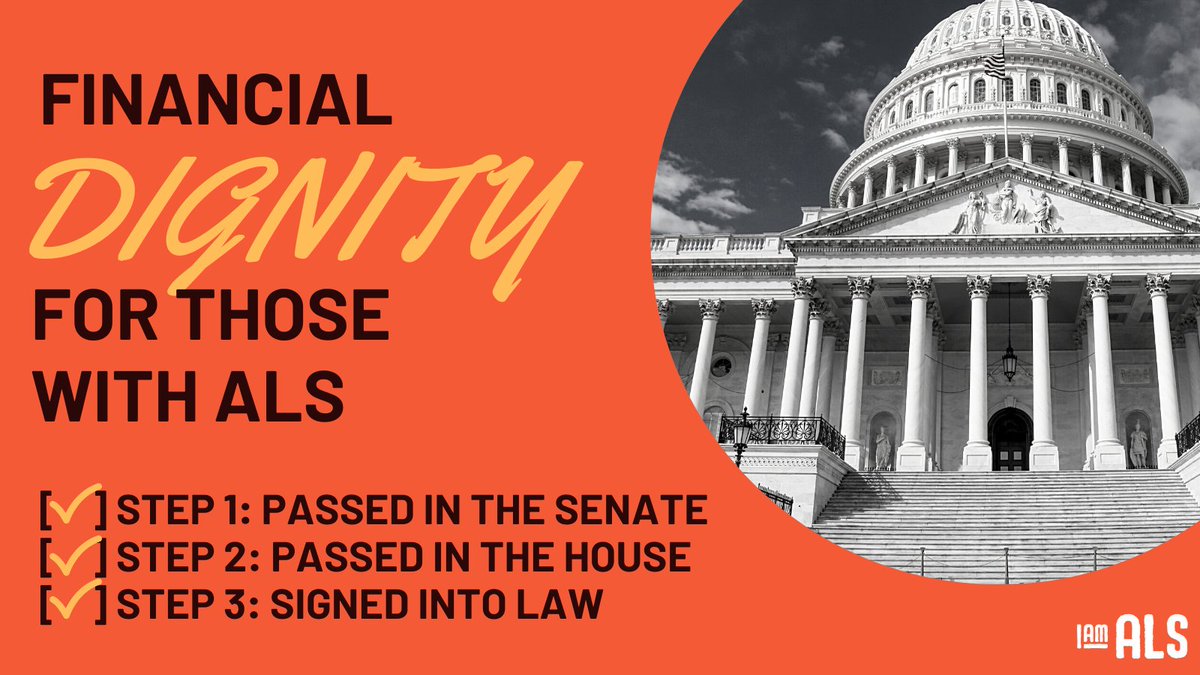 It's official! The ALS Disability Insurance Access Act was signed into law today! 🎉 

Never question if your advocacy is making a difference. It drives us closer to ensuring dignity for the ALS community every single day.