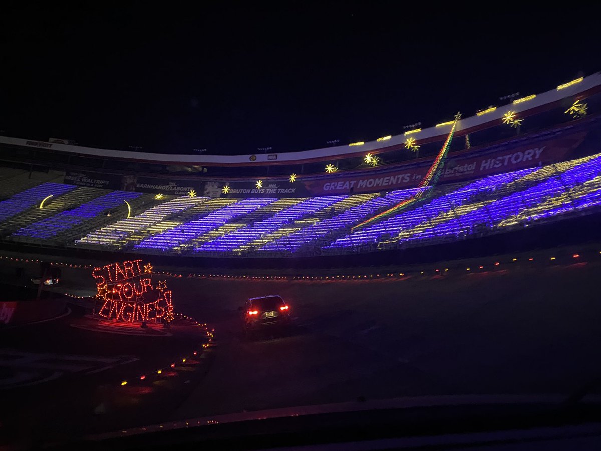 I went crazy inside today. Glad Rebekah and I were able to get out and have some fun socially distanced fun visiting the Christmas lights at Bristol Motor Speedway. https://t.co/bXDzxnnJ3b