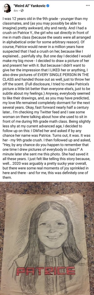 Hil.i.am (@hilaryluros) on Twitter photo If anyone needs a break from feeling sh*tty about 2020, <a href="/alyankovic/">Al Yankovic</a> might just have something that does the trick. It’s a little long, but it’s worth the read. I promise. If anyone needs a break from feeling sh*tty about 2020, <a href="/alyankovic/">Al Yankovic</a> might just have something that does the trick. It’s a little long, but it’s worth the read. I promise.