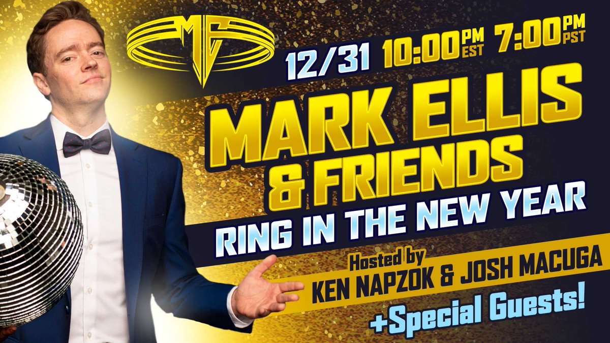 WeBookBands's tweet photo. TONIGHT!! NEW YEAR'S EVE Special Livestream with @markellislive &amp; Friends, Hosted by @JoshMacuga &amp; @KenNapzok!

Starts at 7PM PST/ 10PM EST, and re-airs at 10PM PST!!

Tickets >>>  https://t.co/WrBGOtoult https://t.co/G2T7EGFbAF