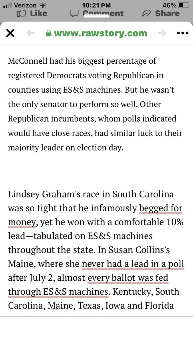 DebEMixedMedia's tweet photo. @jennycohn1 @WonderfulwomanK I saw this story in @RawStory 
This #ESandS voting machines are worth looking into https://t.co/JC8DTCIW8i