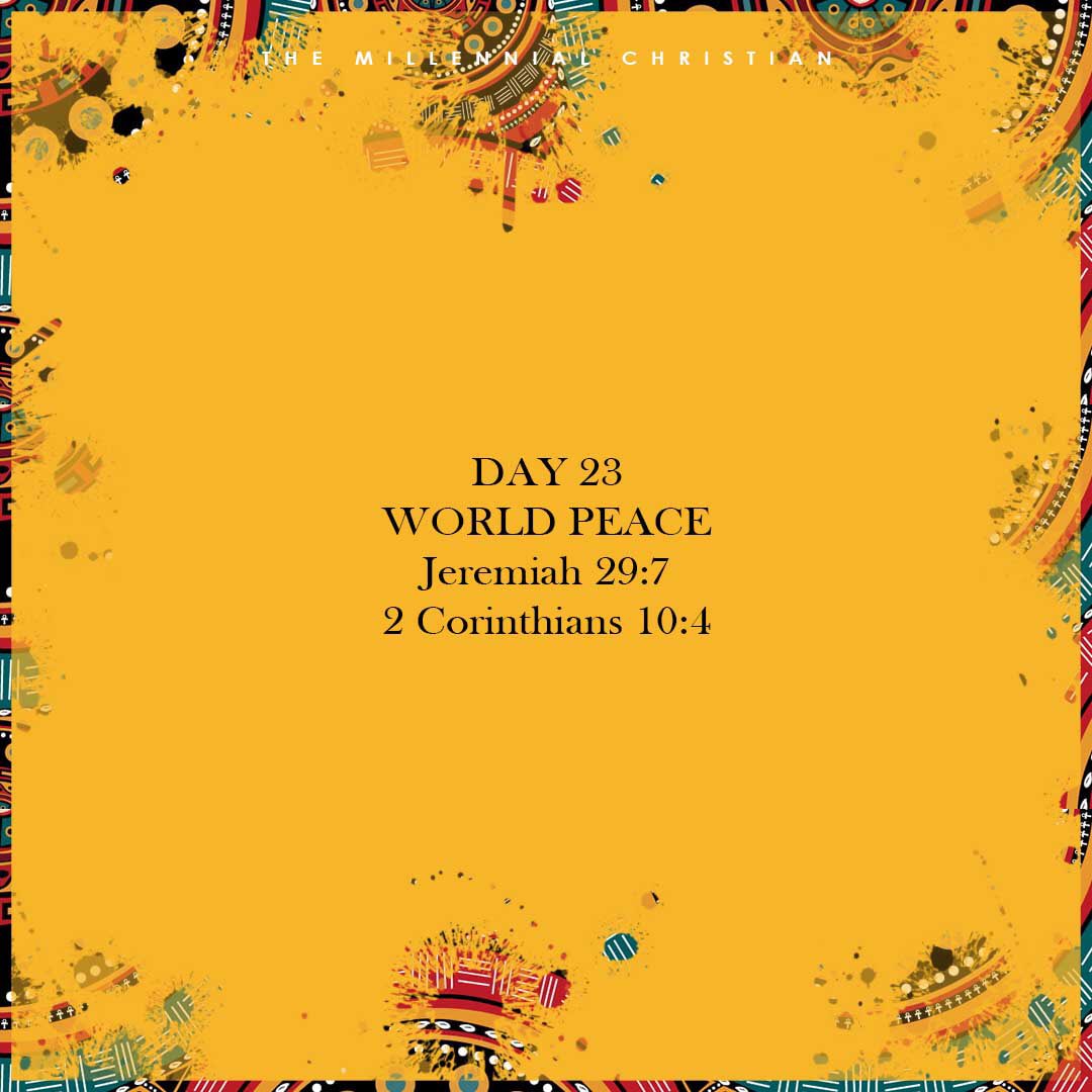 tmcc_co's tweet photo. Letโs pray that peace should reign. #decemberprayers https://t.co/17HB1EtdZF
