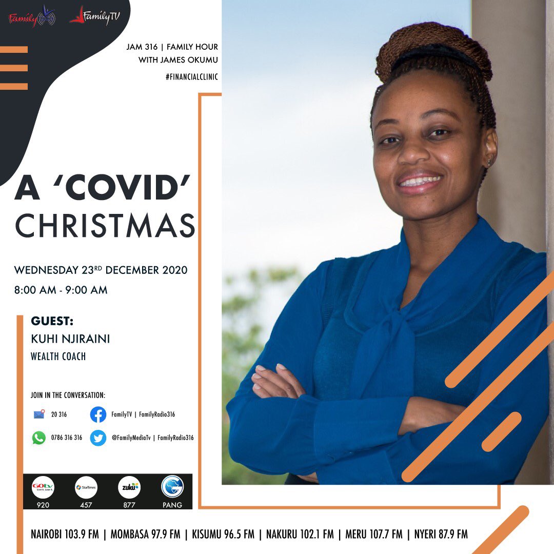 Thank you @FamilyRadio316 <a href="/FamilyMediaTV/">Family TV</a> for inviting us to share how we can be creative this Covid Christmas! <a href="/PastaJmo/">James Okumu</a>