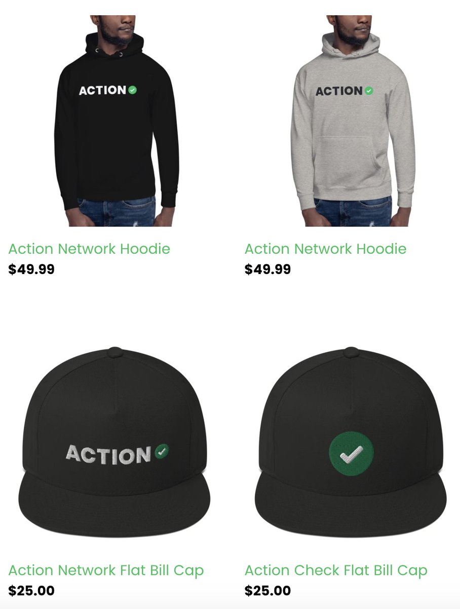 ActionNetworkHQ's tweet image. 🚨 MERCH GIVEAWAY 🚨

To Enter: 

1️⃣: RT this tweet
2️⃣: Follow @ActionNetworkHQ 

We're giving away FIVE $100 gift cards to the Action Store: 

store.actionnetwork.com