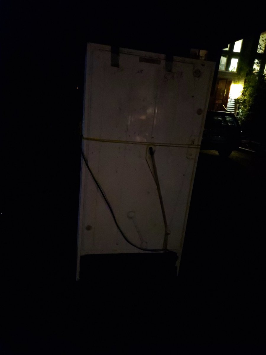 corrinv's tweet image. On my walk tonight...I came across this pure white monolith. I think it's a sign.