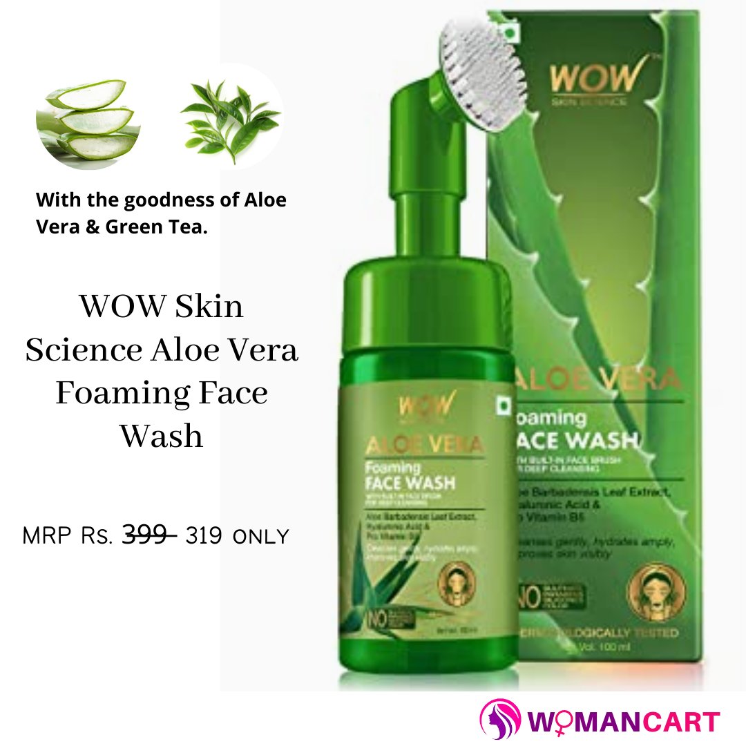 wow face wash green tea
