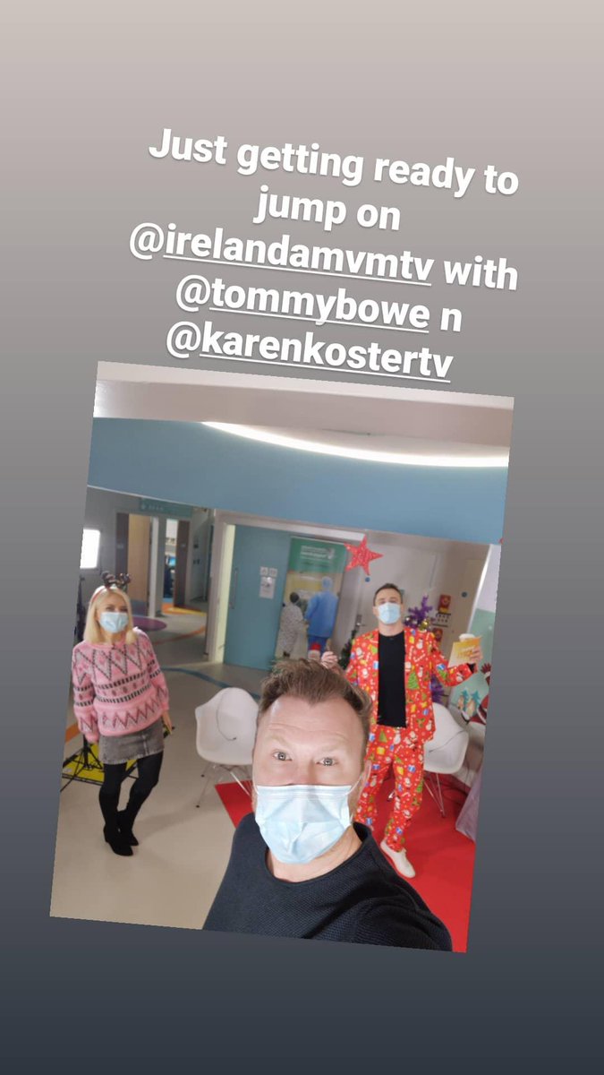 thejasonbyrne's tweet photo. Getting ready for @IrelandAMVMTV for @Temple_Street hapoy xmas kids #templest https://t.co/T2lie8N1Ba