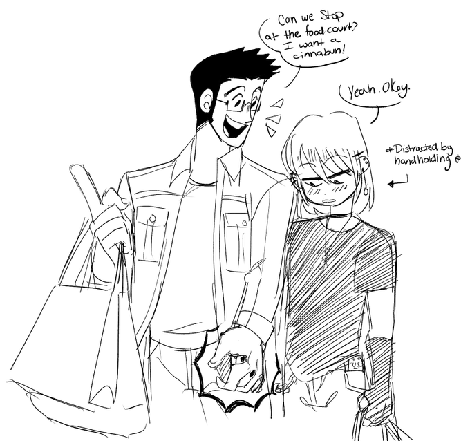 they went on a mall date :) #leopika 