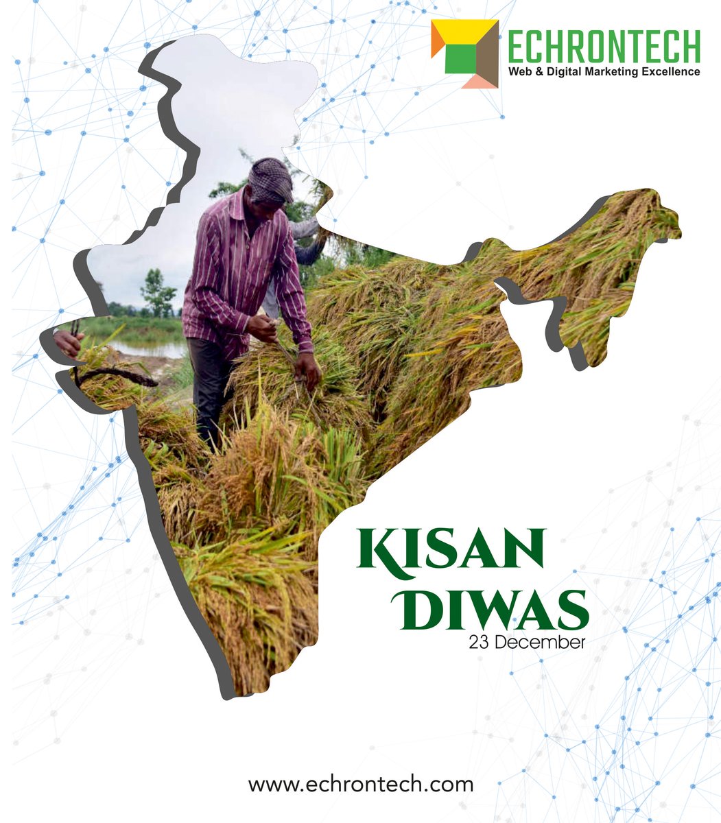 echrontech's tweet photo. Life on a farm is a school of patience; you can't hurry the crops or make an ox in two days. Happy Kisan Diwas! 
#Nationalfarmersday #kisandiwas2020 #KisanDiwas https://t.co/0lybmwKmAb