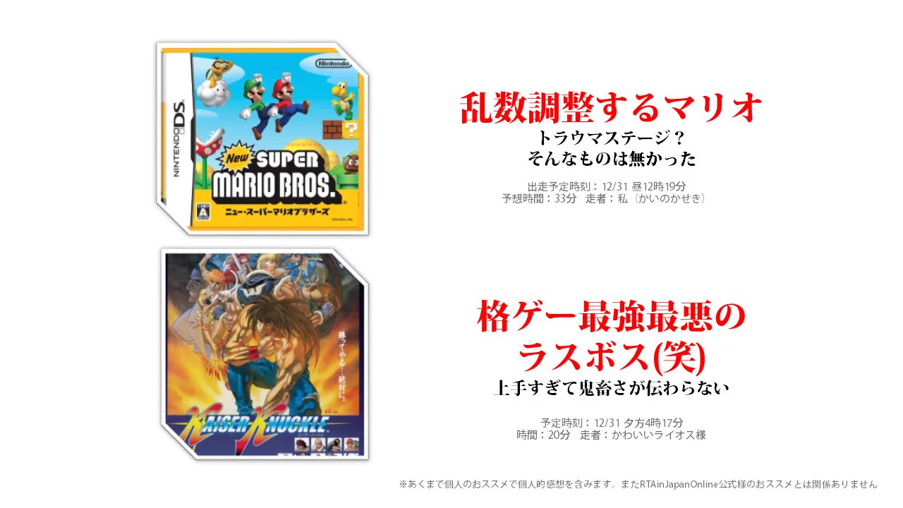 名作もあっという間にエンディングへ？RTAinJapan2020おすすめゲームまとめ！