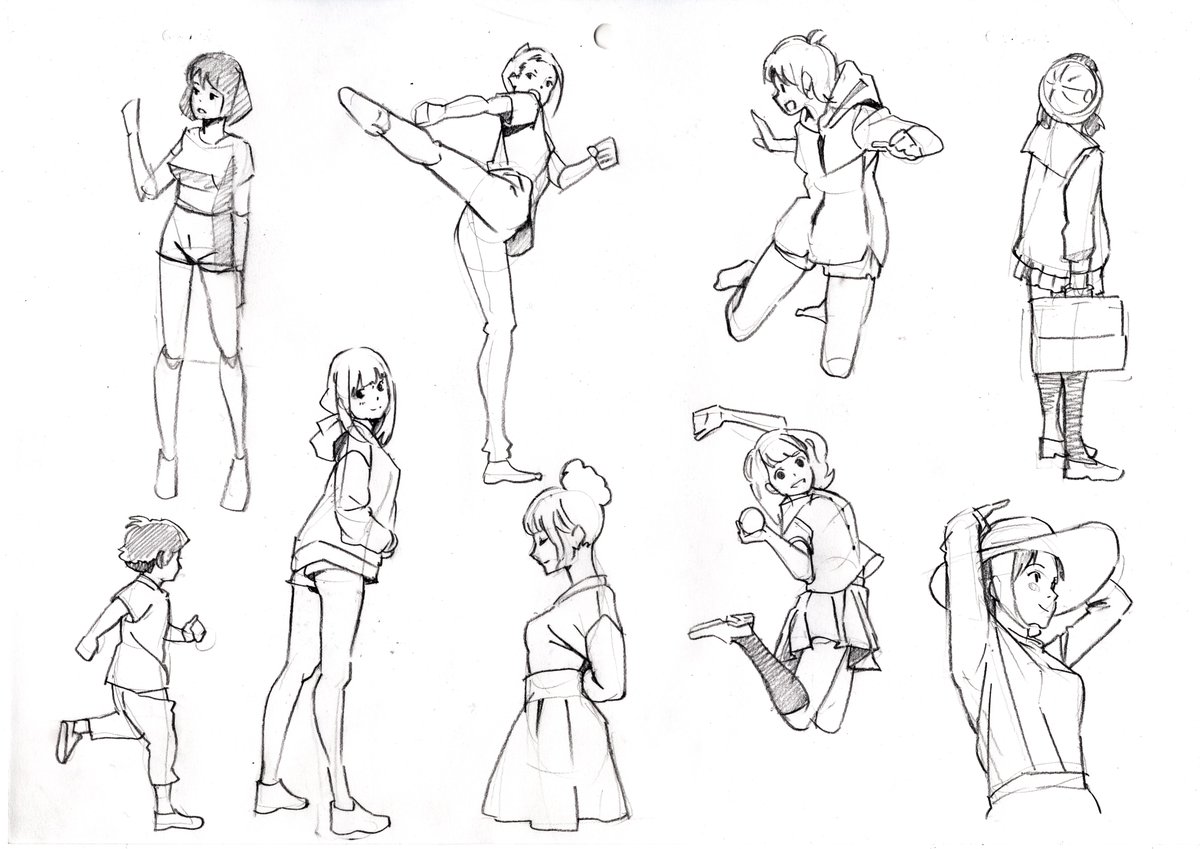 Hide クロッキーにキャラクター ディティール をのせる練習 おはクロ クロッキー イラスト イラスト好きな人と繋がりたい 絵描きさんと繫がりたい 絵師さんと繋がりたい 落書き