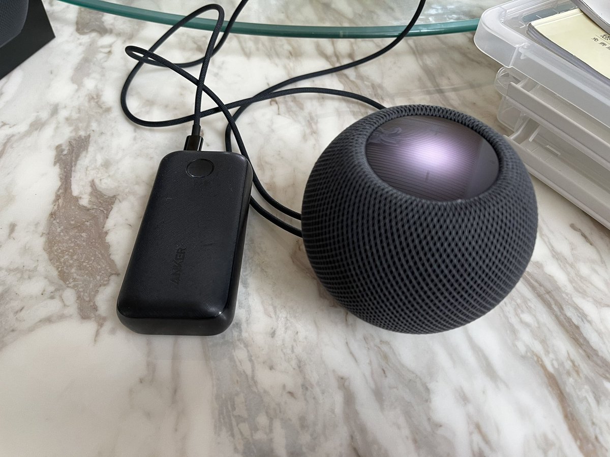 Apple Pod mini ネイビー 本体とACアダプタ Apple HomePod mini ネイビー 本体とACアダプタ Apple HomePod