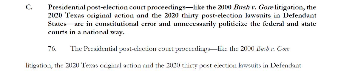 The delay between the last tweet and this one was because I was trying to figure out how many Presidential post-election court proceedings this very set of skidmarks on the underwear of my profession filed this election. I kept losing count. So we'll go with "lots."