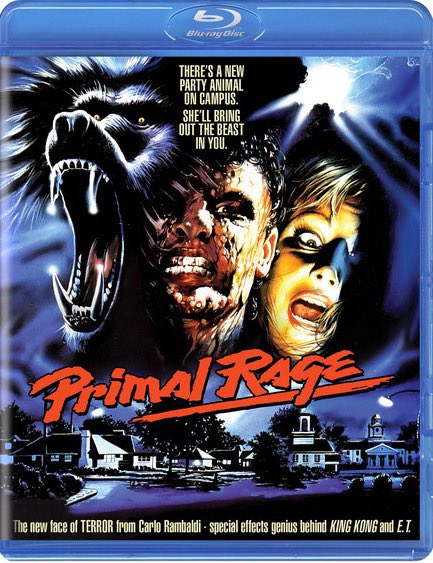 PRIMAL RAGE. One of my favorite 80s flicks got released this year by Dark Force. Not the best presentation but a decent transfer of a crazy ass flick. Love it.