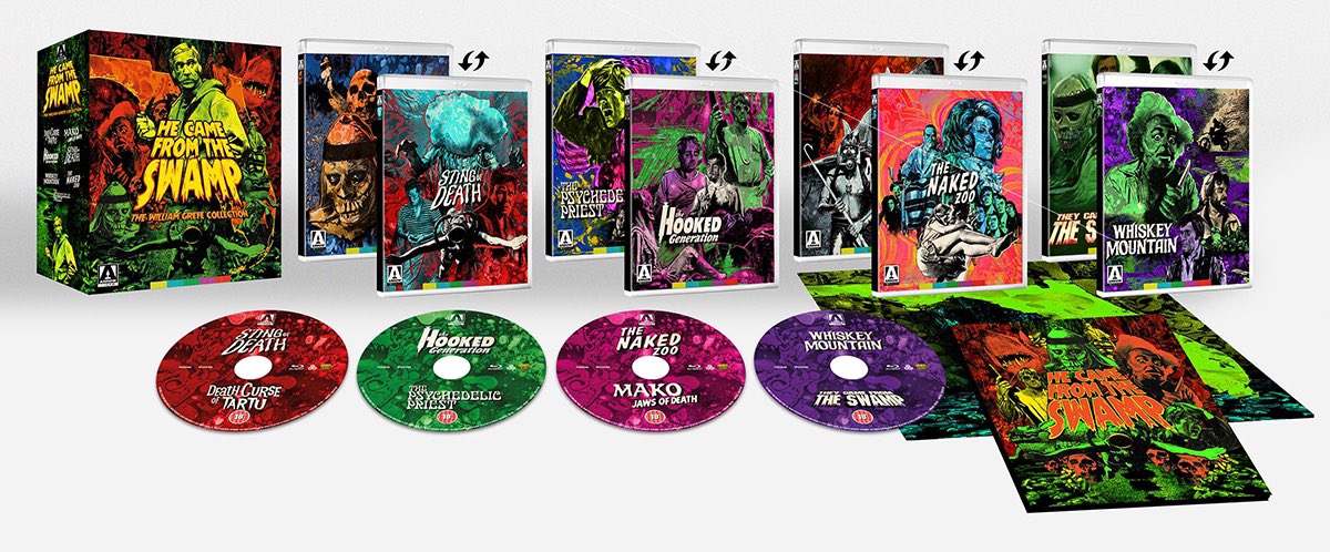 THE WILLIAM GREFE COLLECTION. I said goddamn. I never thought this would ever happen but I’m so fucking stoked it did. One of the best things of 2020. Arrow is amazing.