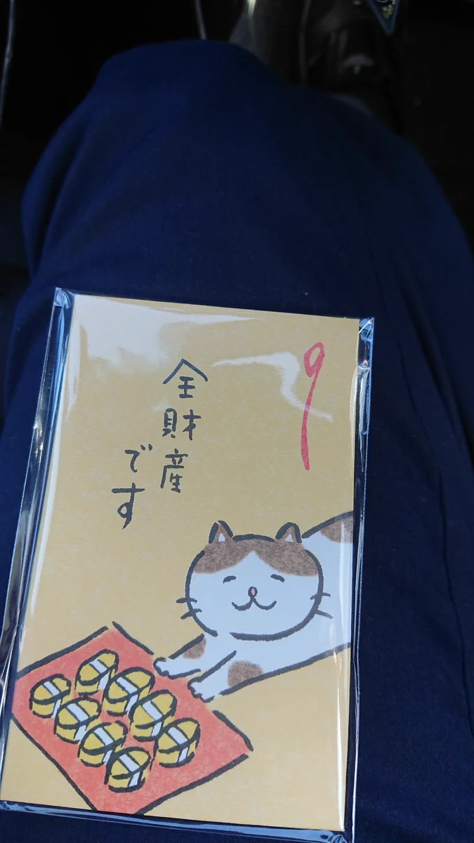 毎年変な絵のポチ袋を選ぶけどw今年のは一目見て気に入った！