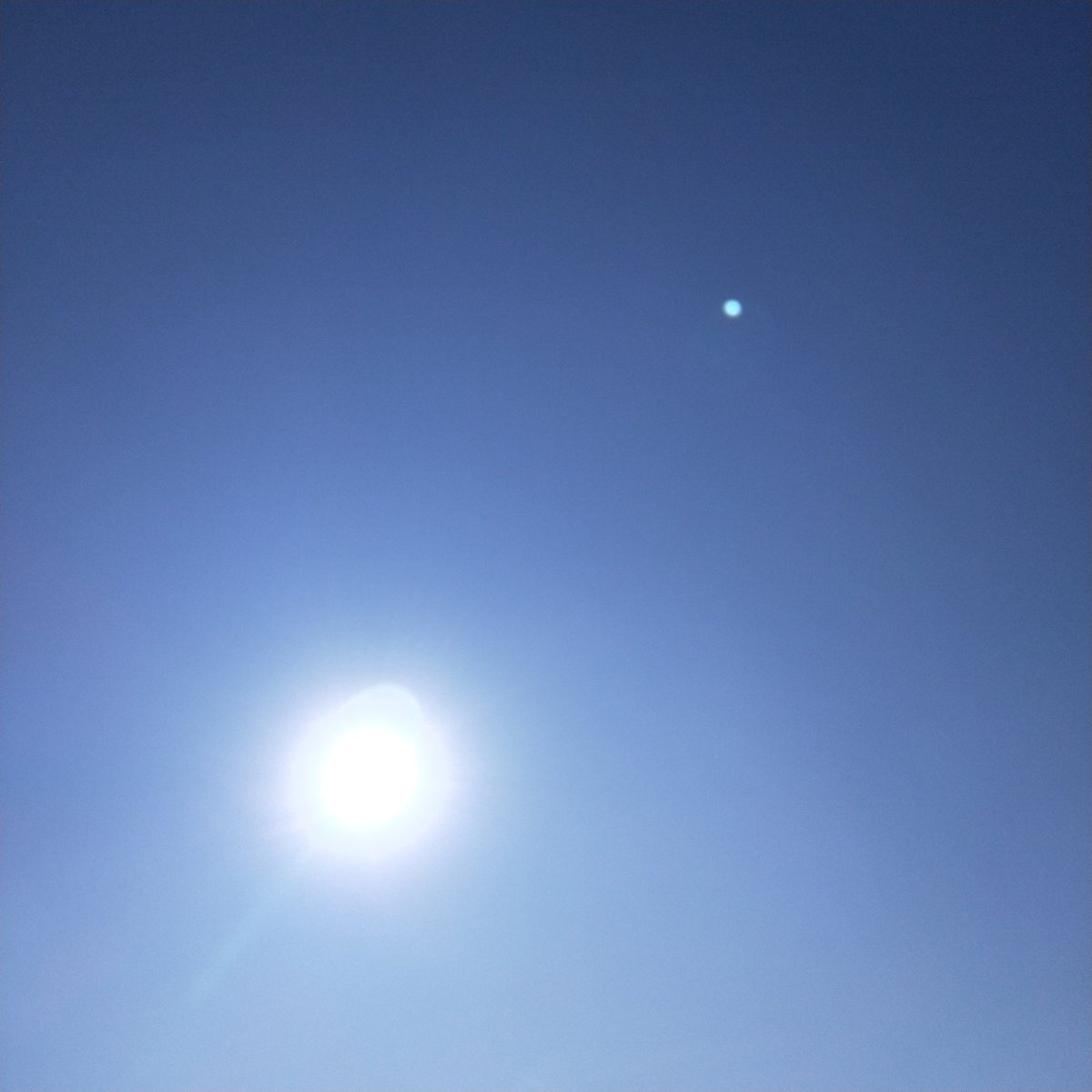雲ひとつない青空