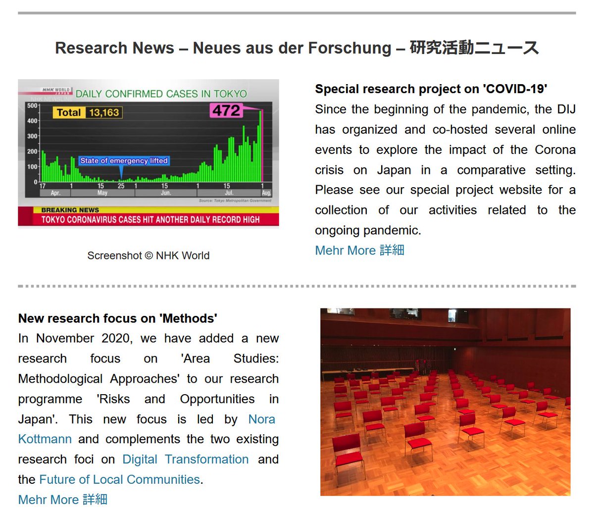 dij_tokyo's tweet photo. We have just published our brand new #DIJNewsletter incl. updates on our research, publications, past & upcoming events, outreach activities, #DIJAlum and more. Enjoy the full version online and sign up to receive the next issue directly to your inbox:
https://t.co/MqUOqG6G6u https://t.co/3vd6Bezyog