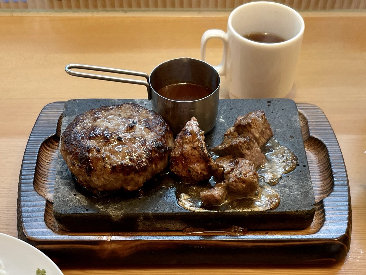 もじゃ る ぱん ポンコツ まーさん沖縄ｻﾑｽﾞｽﾃｰｷ 天四 かつかつカレー8から業態転換 本日プレオープン中 サムズとフジオフードが提携 ライス サラダ スープは食べ放題 プレオープン中は以下3品のみだそうです ステーキ ハンバーグ ハンバーグ
