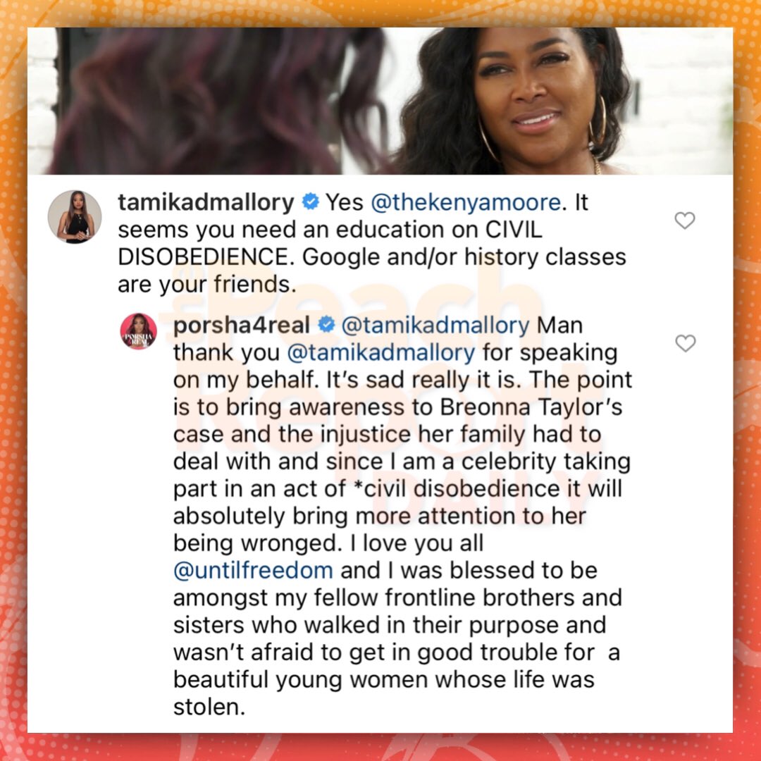 ThePeachReport's tweet photo. UH OH! Things are about to get very 
interesting between Kenya, Candiace, 
Porsha and Mo! 👀 #RHOA #RHOP https://t.co/HrvfxdKfCP