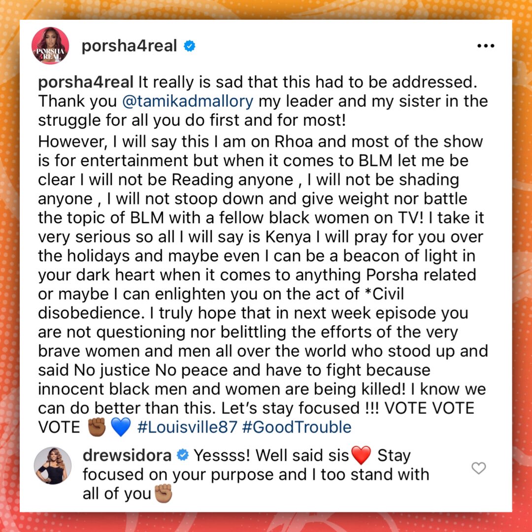ThePeachReport's tweet photo. UH OH! Things are about to get very 
interesting between Kenya, Candiace, 
Porsha and Mo! 👀 #RHOA #RHOP https://t.co/HrvfxdKfCP