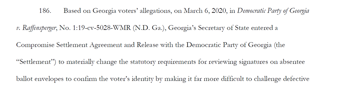 BASED ON GEORGIA VOTERS' ALLEGATIONS a court case that I can totally look up happened WHY are you doing this to me it hurts.