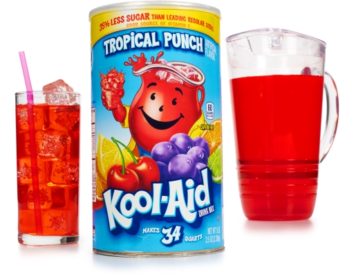 When poured into a glass, it looks like a very rich,  #tropical- #fruity color with bubbles. Kinda reminds of a  @Koolaid  #tropical  #Punch actually - although  #Koolaid has a deeper red -  #XMG has a lighter, almost  #rose  #red color with  #fizzy.