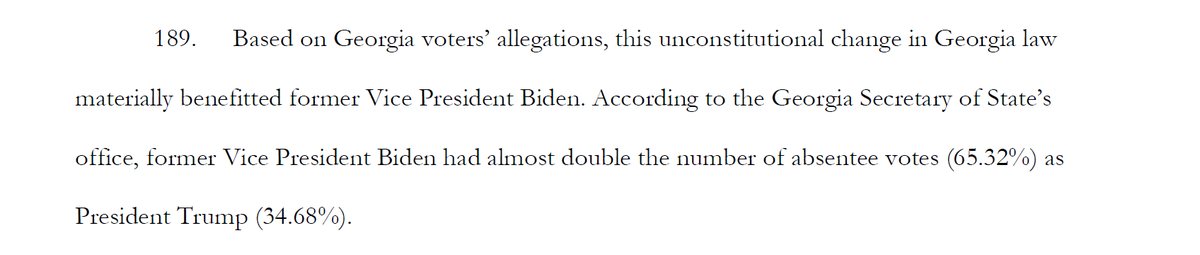 OFFS. This isn't enough to show who benefitted more. And that's irrelevant to the claims in any event - you geniuses are claiming that ALL voters are equally injured or did you forget that in your partisan frenzy?