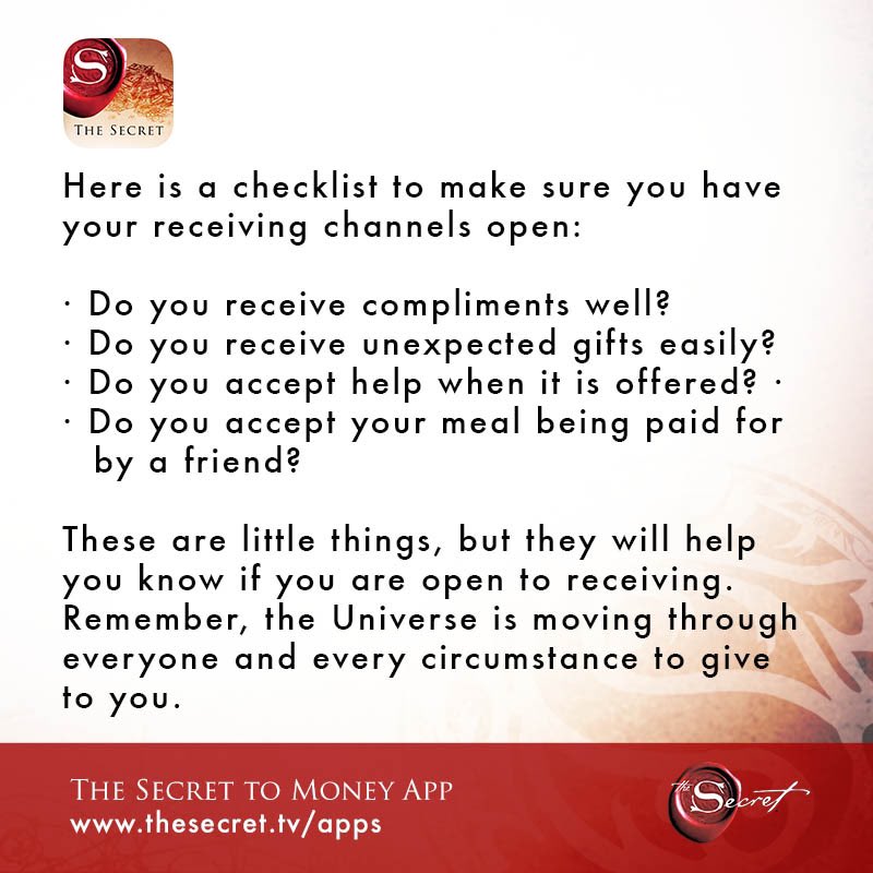 Are you open to receiving ?